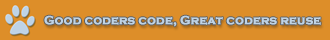 good coders code, great coders reuse